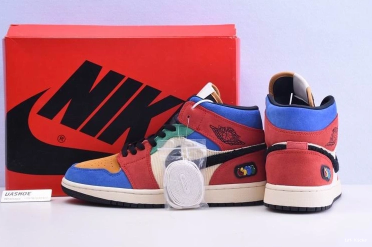 Mid  1 Blue Jordan the Fearless CU2805-100 Great SE 1031